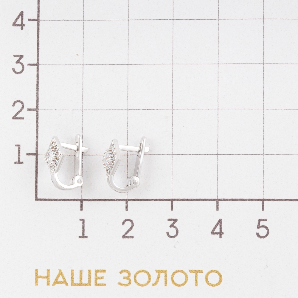 Серебряные серьги детские Efremof  со вставками (фианит) ЮП1210010452-1