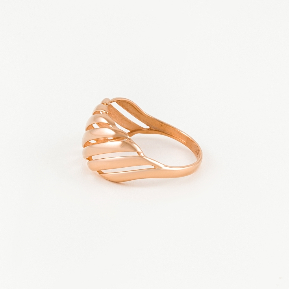 Золотое кольцо Санис из красного золота 585 пробы СН01-105504, размеры от 19 до 19.5