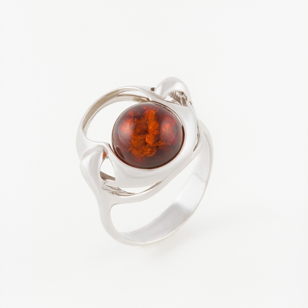 Серебряное кольцо Дарвин со вставками из полудрагоценных камней ( и фианит) 6Д920041021АА, размеры от 16.5 до 19.5