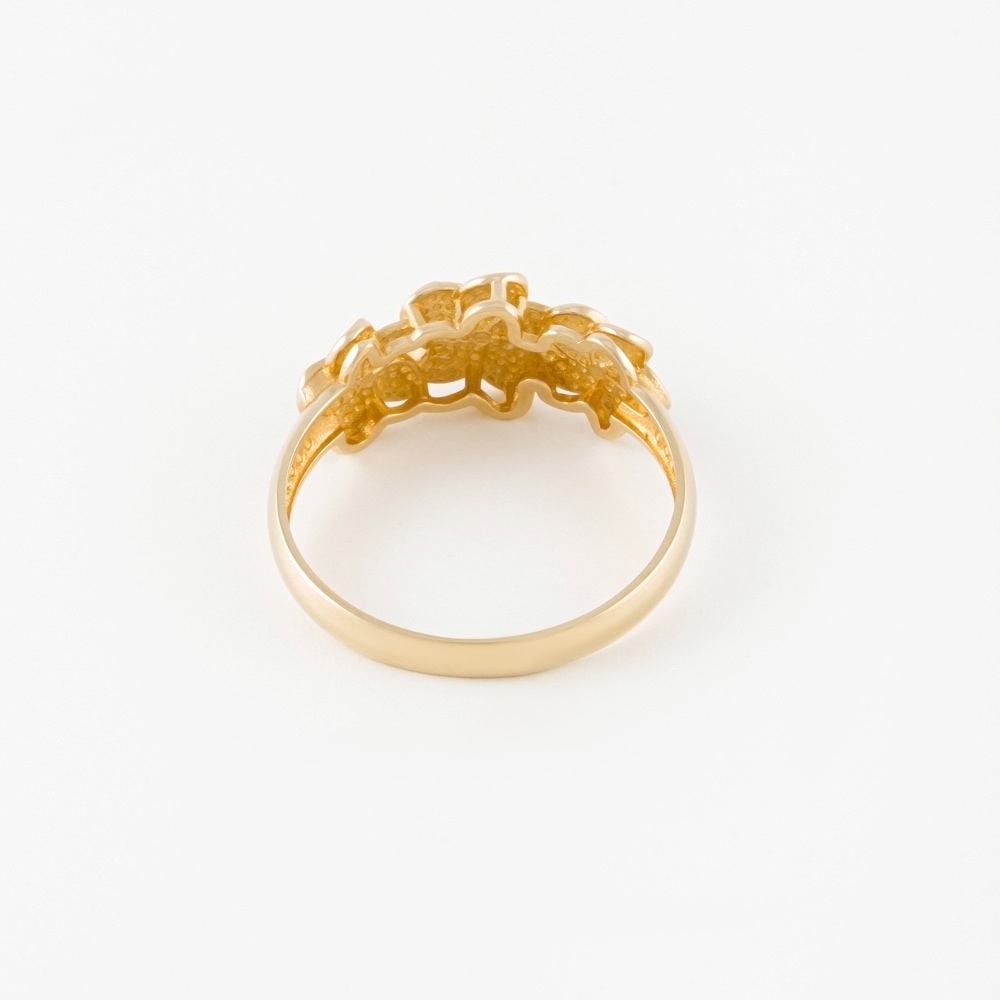Золотое кольцо Випголд из красного золота 585 пробы ВП01КЛ8526Ж, размеры от 17.5 до 17.5