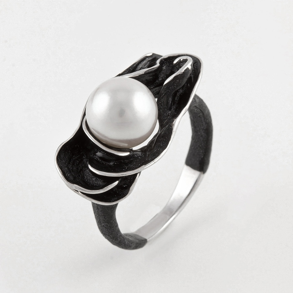 Серебряное кольцо Флёр ж  со вставками () ФЖ51241С1, размеры от 18.5 до 18.5