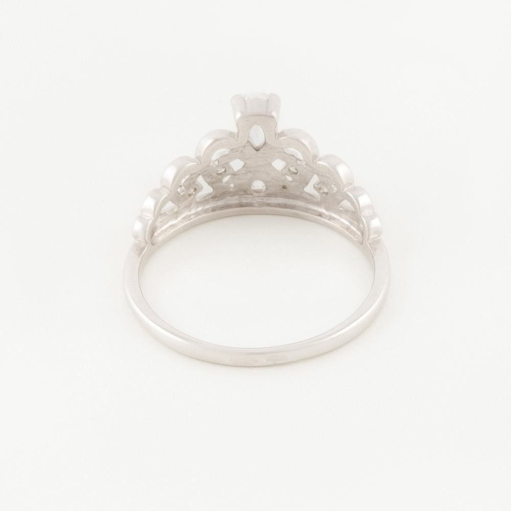 Серебряное кольцо Мидас-пермь  со вставками (фианит) 4МК397, размеры от 15.5 до 19