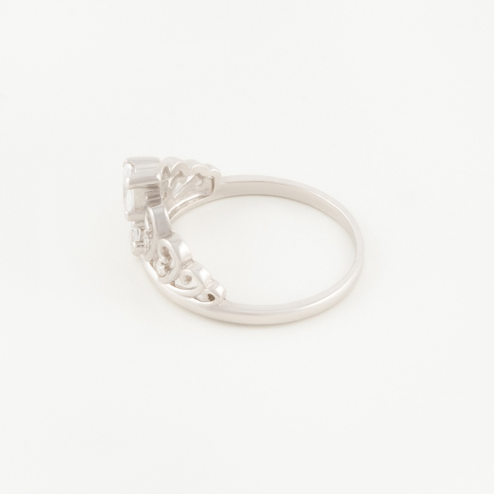 Серебряное кольцо Мидас-пермь  со вставками (фианит) 4МК397, размеры от 15.5 до 19