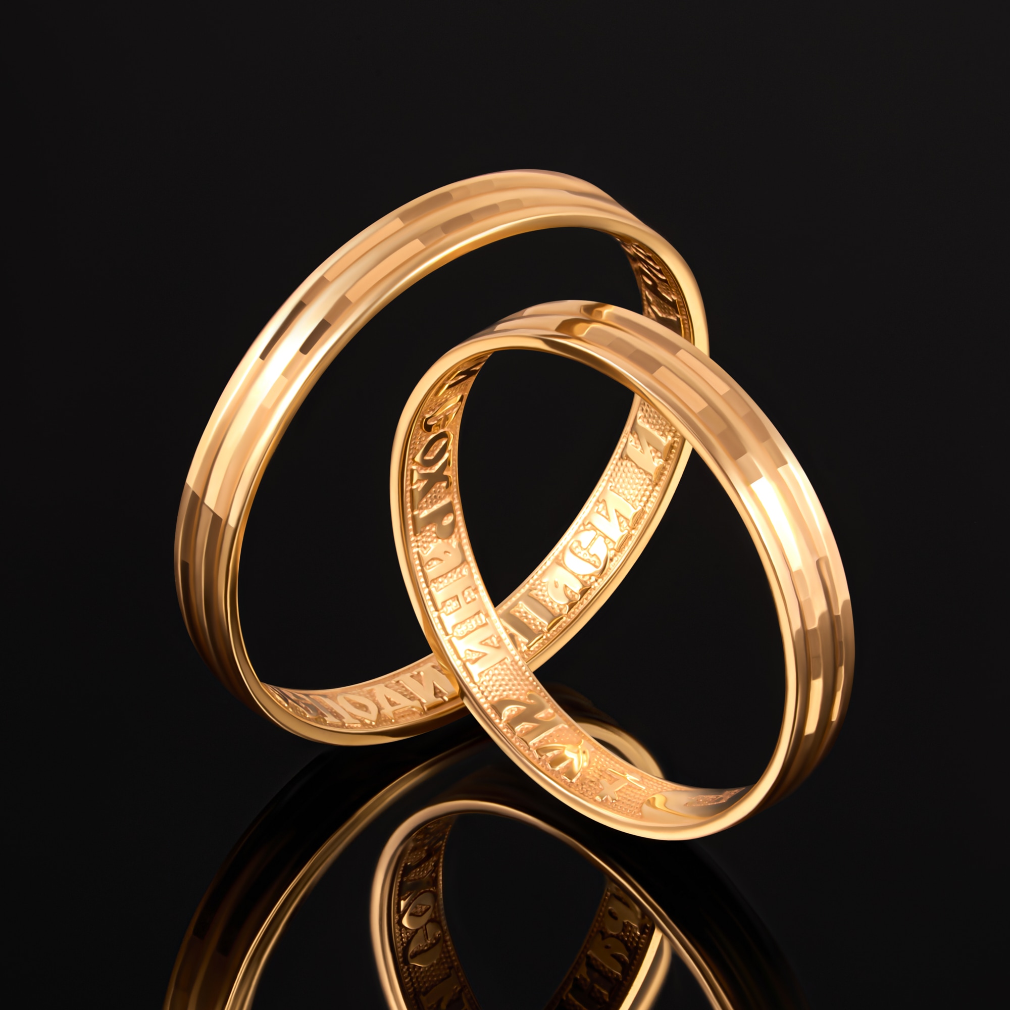 Золотое кольцо обручальное Национальное достояние из красного золота 585 пробы СБ11012153, размеры от 16 до 22
