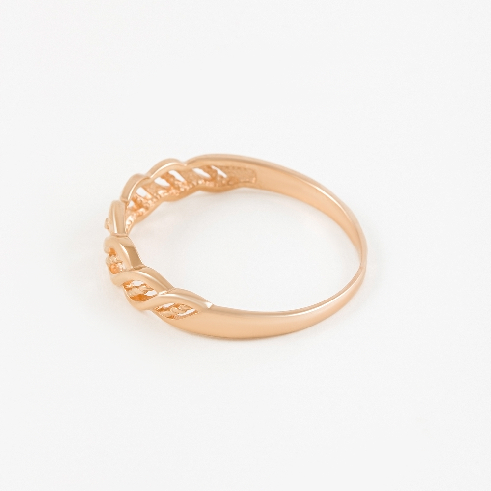Золотое кольцо Берег из красного золота 585 пробы 2БКЗ5К-00-1097-01, размеры от 16 до 20