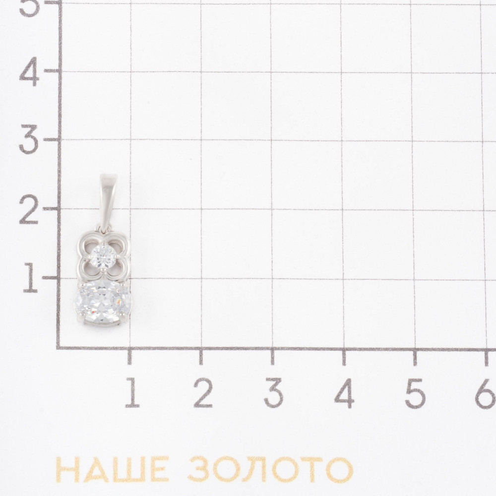 Серебряная подвеска Вознесенский  со вставками (фианит и алпанит) 6В13-0201