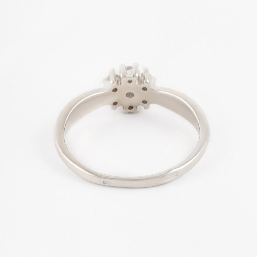 Серебряное кольцо Вознесенский  со вставками (фианит) 6В10-0238, размеры от 14 до 18