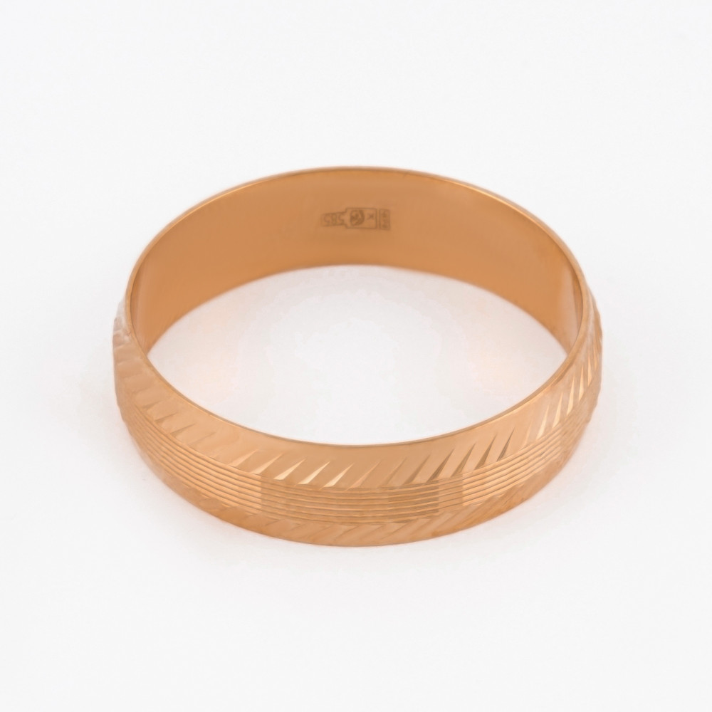 Золотое кольцо обручальное Золотая подкова из красного золота 585 пробы ЯВ8287-50/2