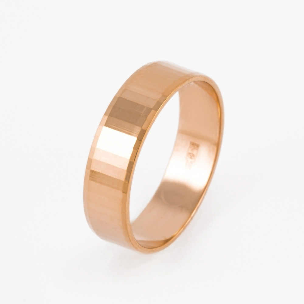 Золотое кольцо обручальное Золотая подкова из красного золота 585 пробы ЯВ821423-50/1