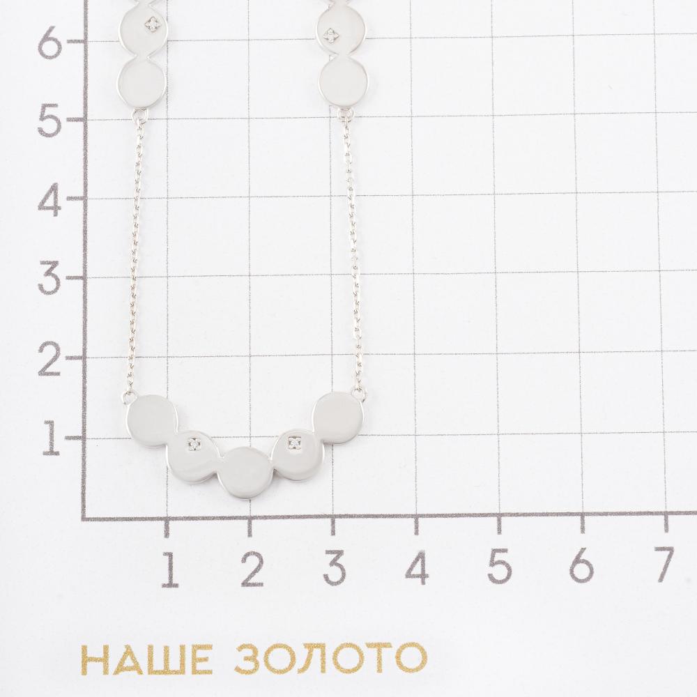 Серебряное колье Золотые купола ЗК3121145-00775, размеры от 16.5 до 16.5