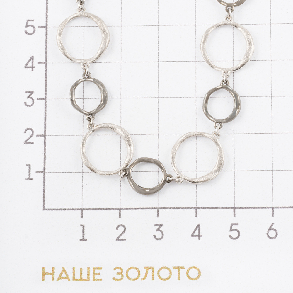 Серебряное колье Фиделис ФСХГИ02141РДРТ, размеры от 1 до 1
