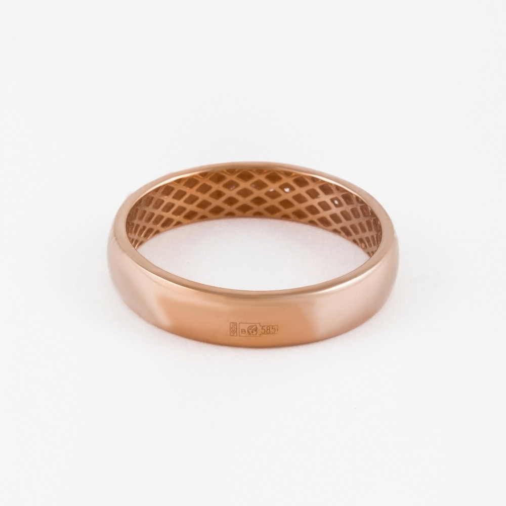Золотое кольцо обручальное Efremof из красного золота 585 пробы ЮПК13110747