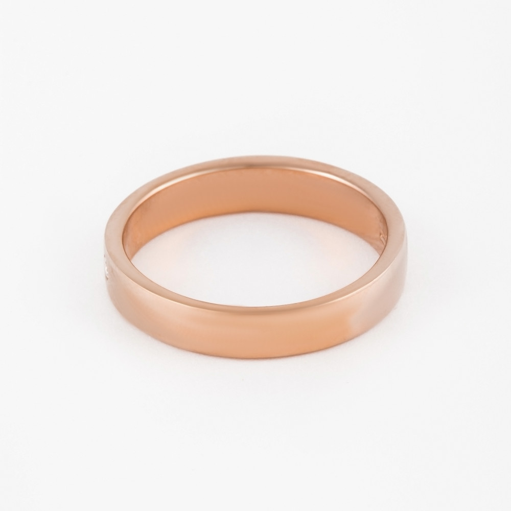 Золотое кольцо обручальное Efremof из красного золота 585 пробы ЮПК1010332