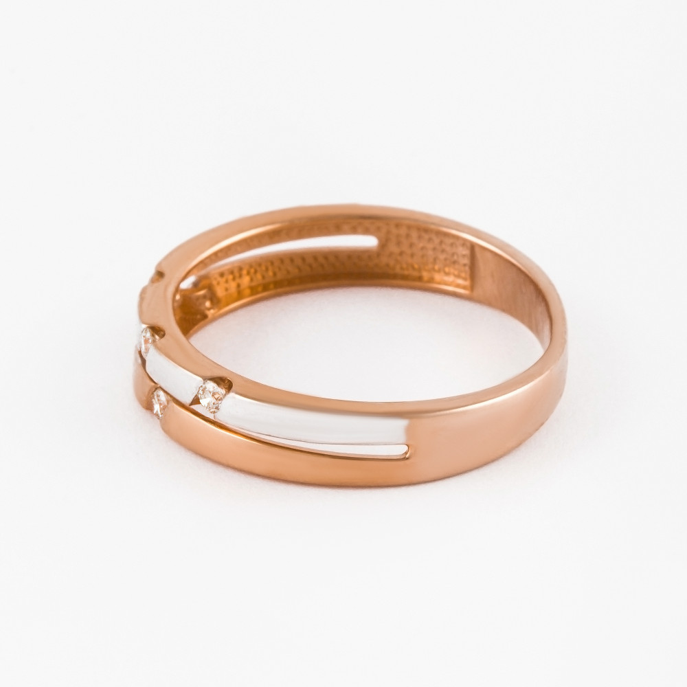 Золотое кольцо обручальное Efremof из красного золота 585 пробы ЮПК1317597