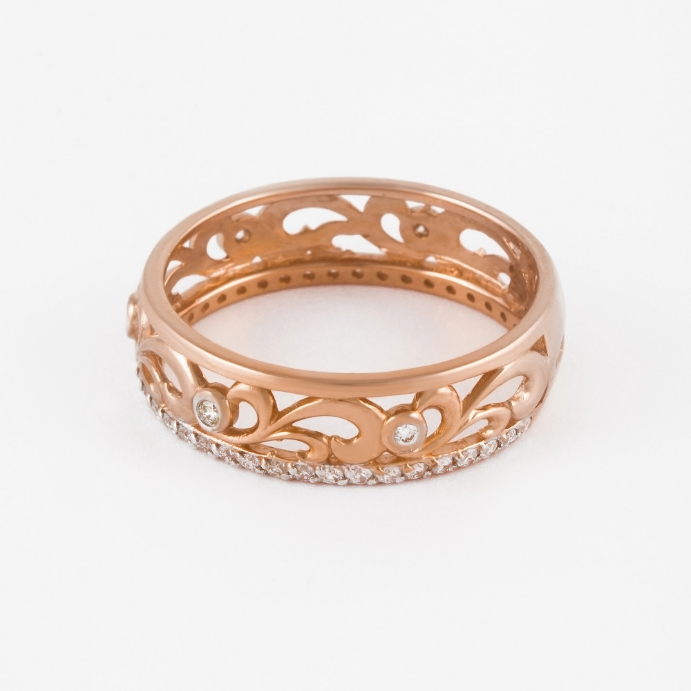 Золотое кольцо обручальное Efremof из красного золота 585 пробы ЮПК1319614