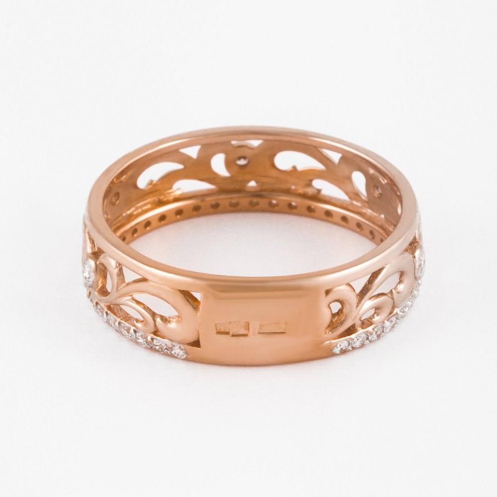 Золотое кольцо обручальное Efremof из красного золота 585 пробы ЮПК1319614
