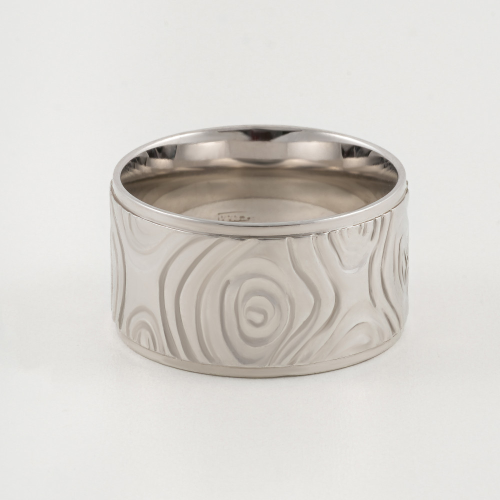 Серебряное кольцо обручальное Андрей АМГ-120-04-4-18-002-1, размеры от 17.5 до 20
