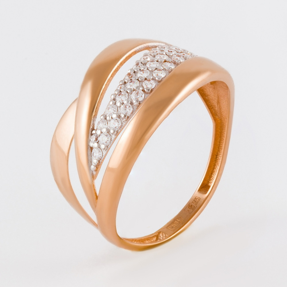 Золотое кольцо Санис из красного золота 585 пробы СН08-116105
