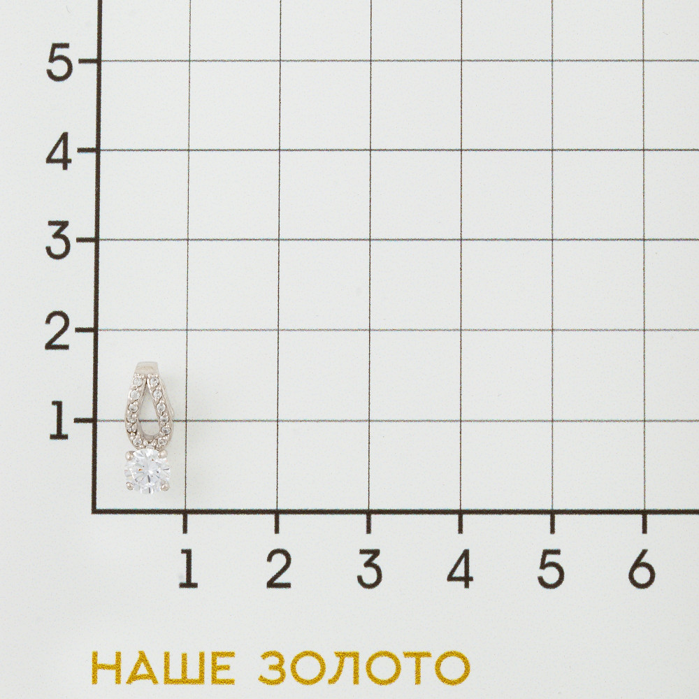 Серебряная подвеска Вознесенский  со вставками (фианит) 6В13-0203
