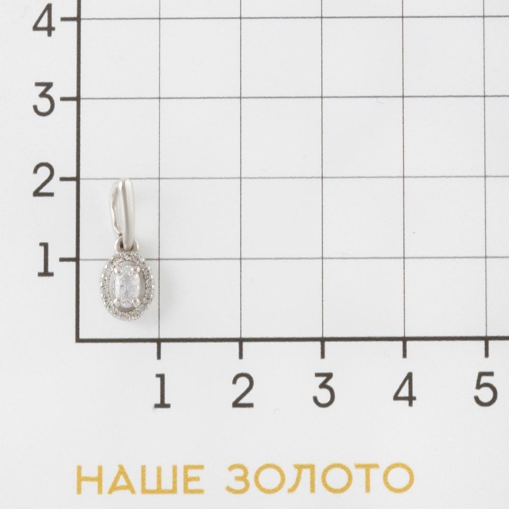 Серебряная подвеска Мидас-пермь  со вставками (фианит) 4МП322