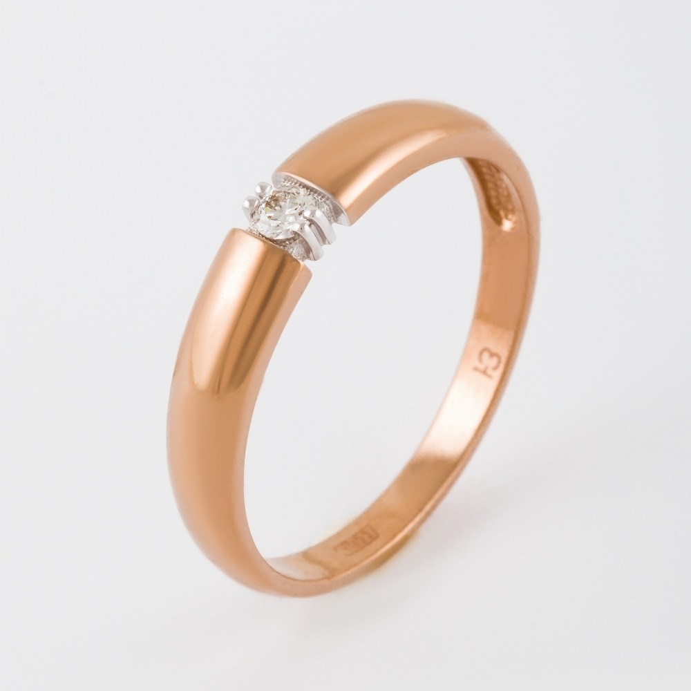 Золотое кольцо обручальное Клондайк из красного золота 585 пробы ЛХ01-00540