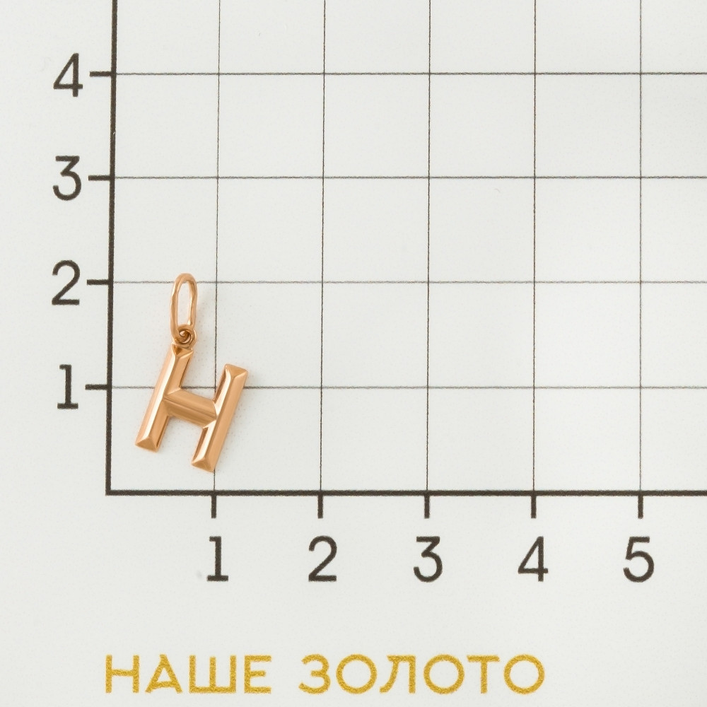 Золотая буква Sokolov из красного золота 585 пробы ДИ036083
