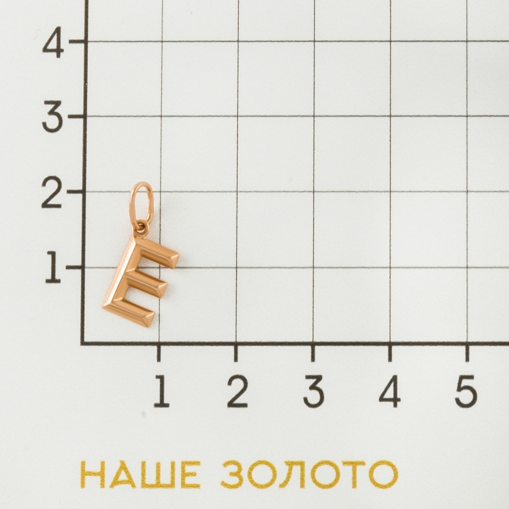 Золотая буква Sokolov из красного золота 585 пробы ДИ036080