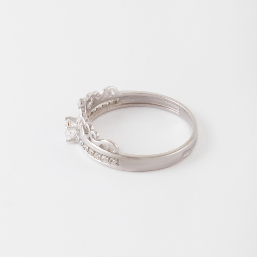 Серебряное кольцо Efremof  со вставками ( и фианит) ЮП1010015321, размеры от 15.5 до 18.5
