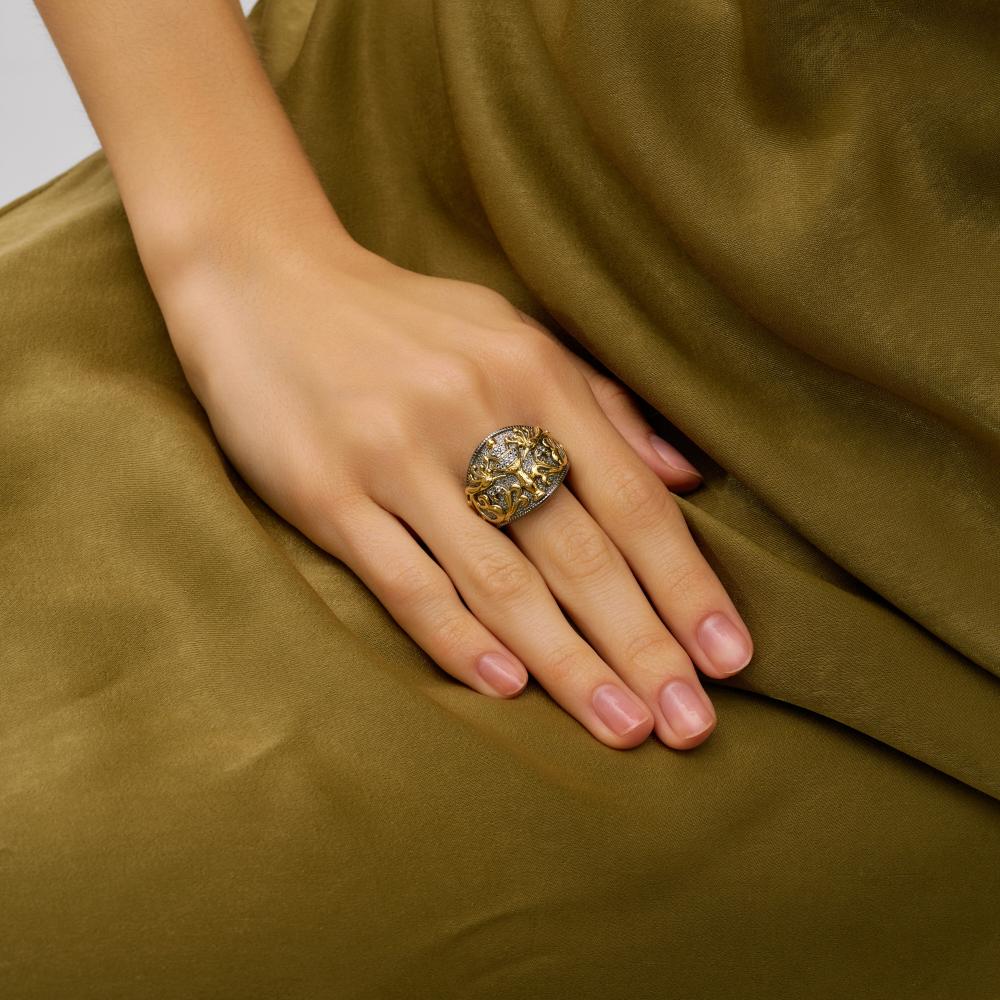 Серебряное кольцо Style avenue со вставками из полудрагоценных камней (топаз) СЙХУПР334, размеры от 18 до 18