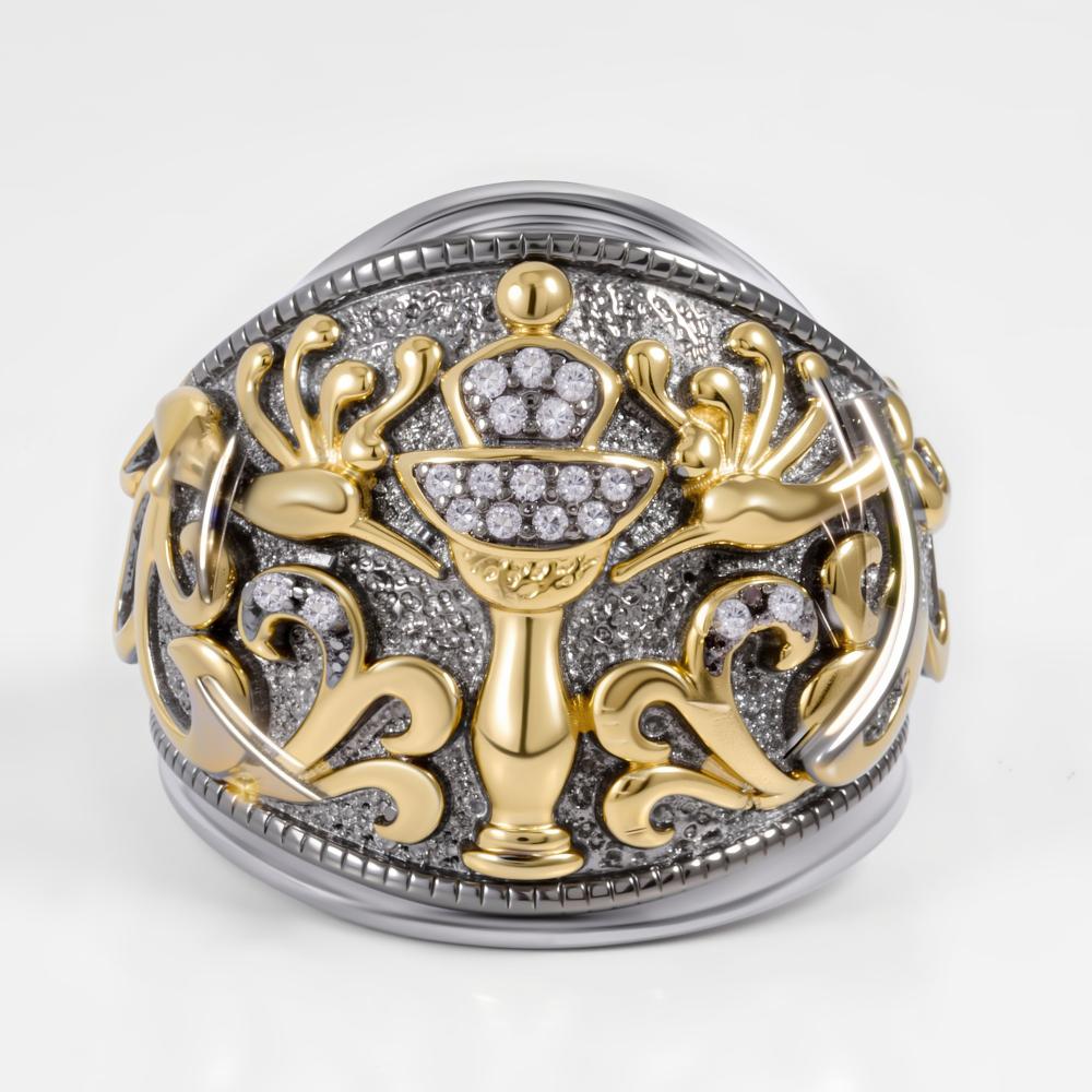 Серебряное кольцо Style avenue со вставками из полудрагоценных камней (топаз) СЙХУПР334, размеры от 18 до 18