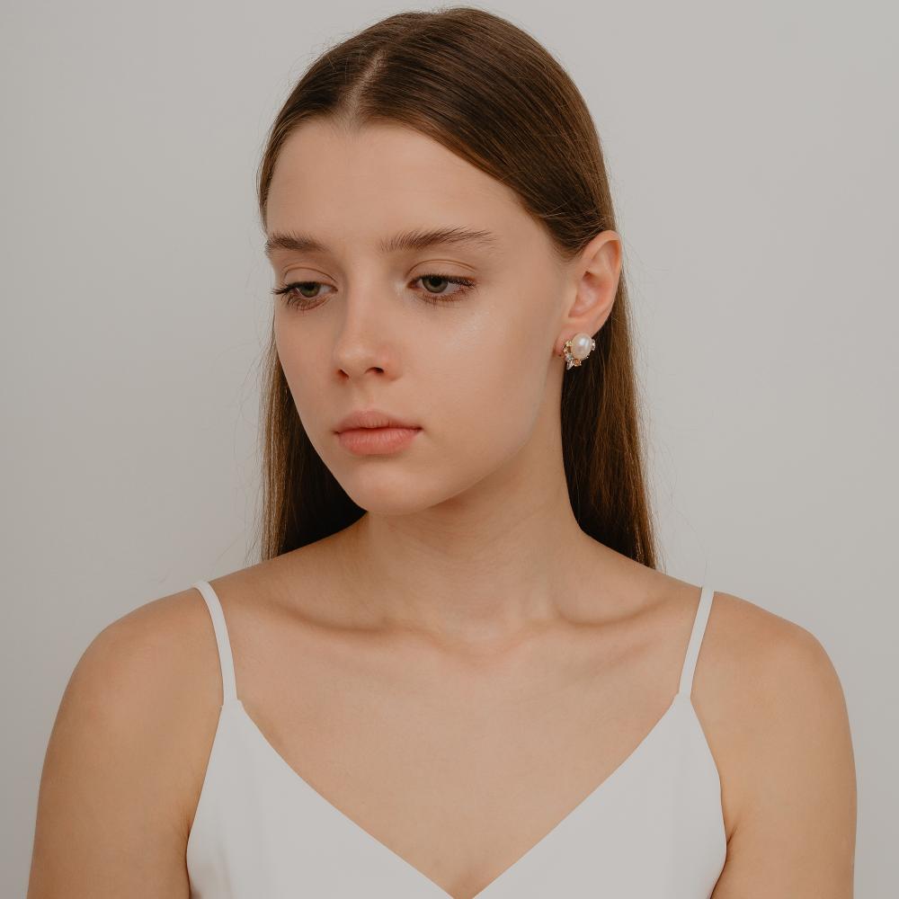 Серебряные серьги гвоздики Style avenue СЙБУТЕ240-2ЦЗ
