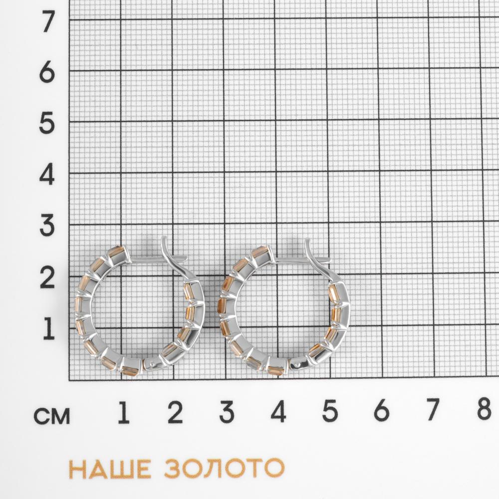 Серебряные серьги конго Альтеза А9Ц20187ГХ