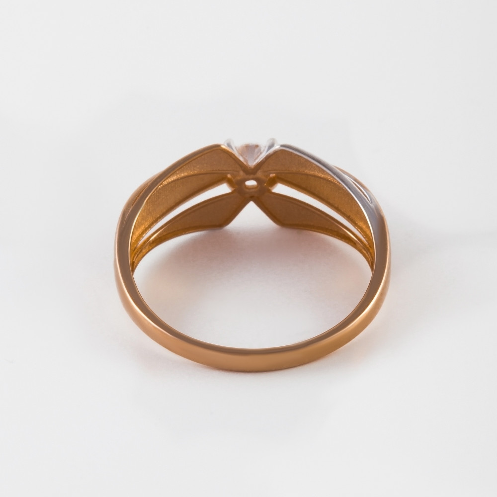 Золотое кольцо Санис из красного золота 585 пробы СН08-116159