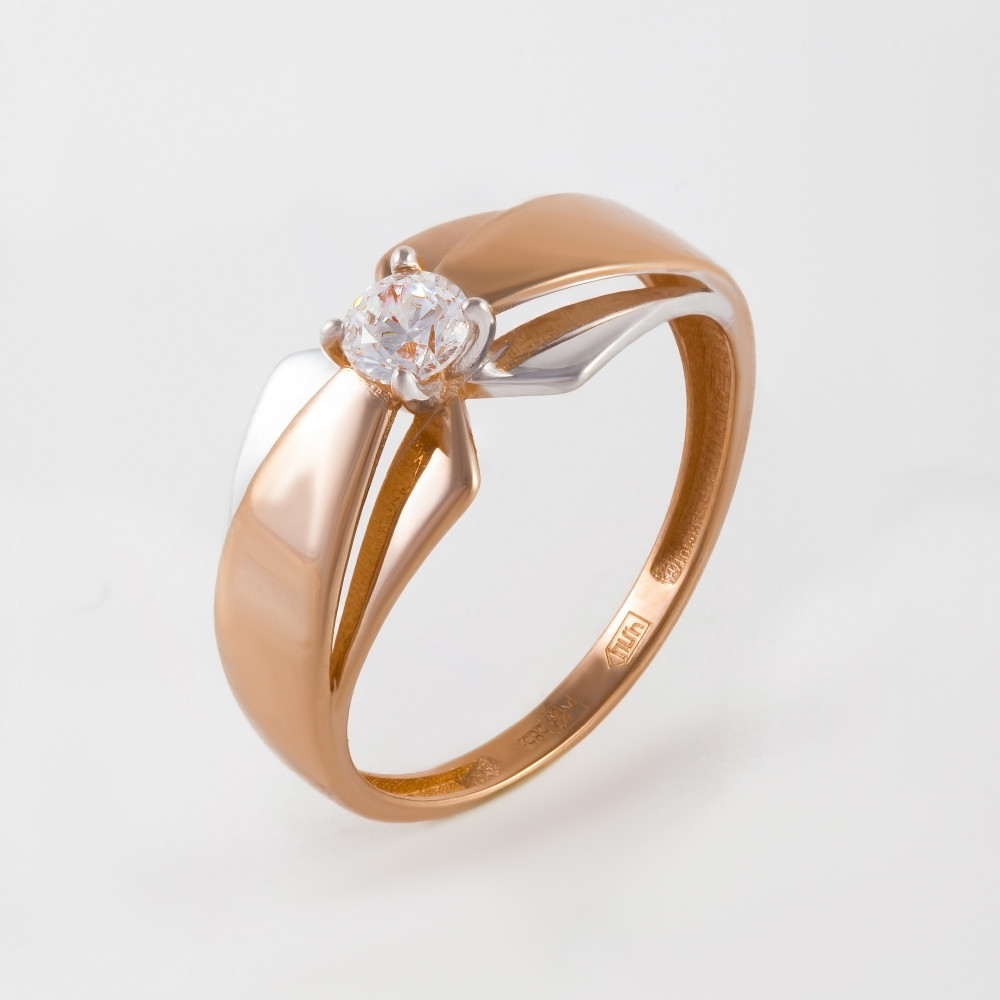 Золотое кольцо Санис из красного золота 585 пробы СН08-116159