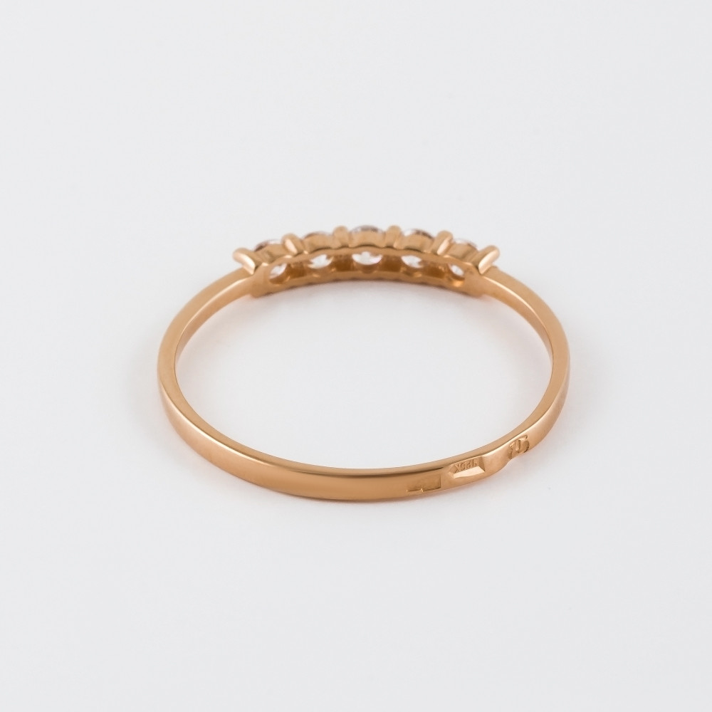 Золотое кольцо Берег из красного золота 585 пробы 2БКЗ5К-01-0496