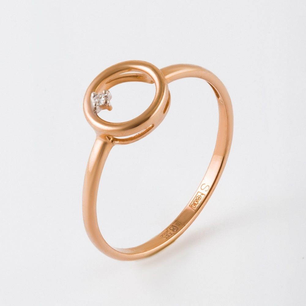 Золотое кольцо Sokolov из красного золота 585 пробы ДИ1012248
