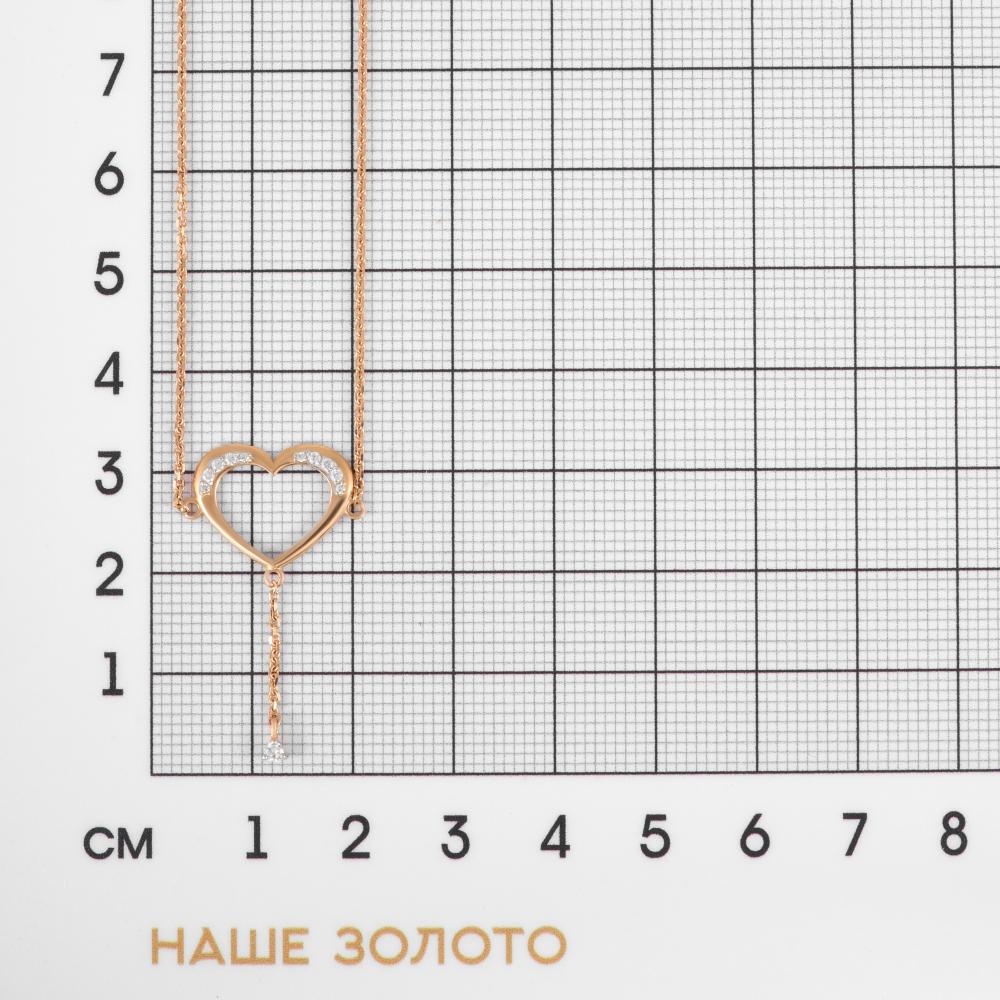 Золотой браслет на ногу Efremof из красного золота 585 пробы ЮПБ1325619/Н