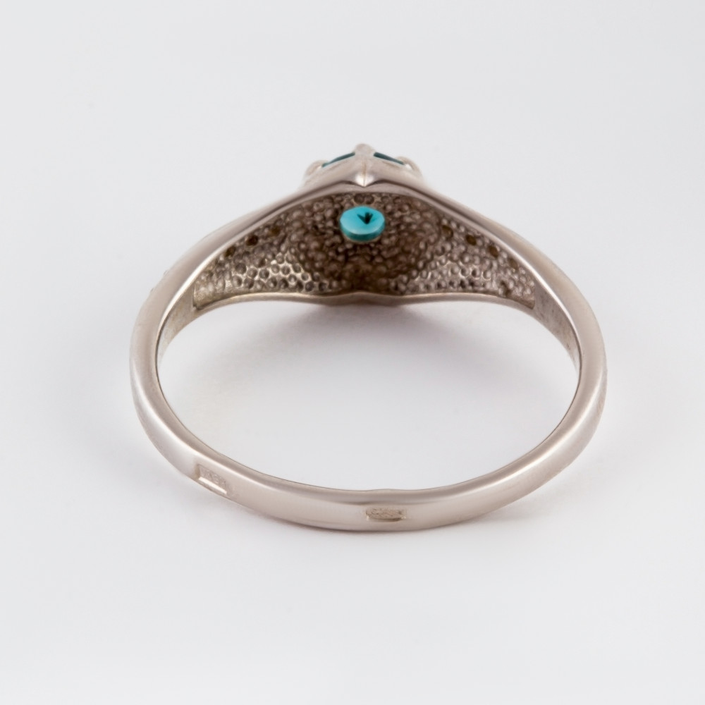 Серебряное кольцо Серебряный дождь  со вставками (фианит и ) ДХКР-152-02, размеры от 16.5 до 18.5