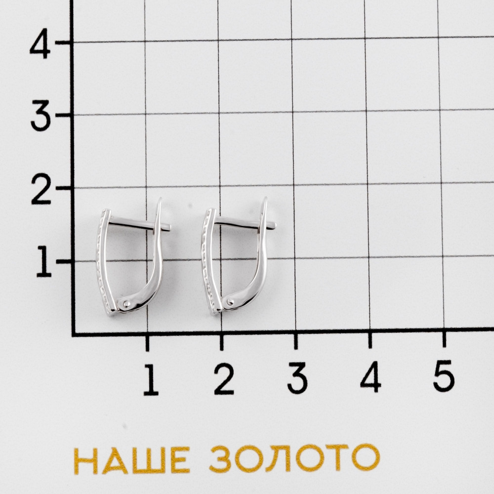 Серебряные серьги Иллада   со вставками (фианит) 2ИС122006