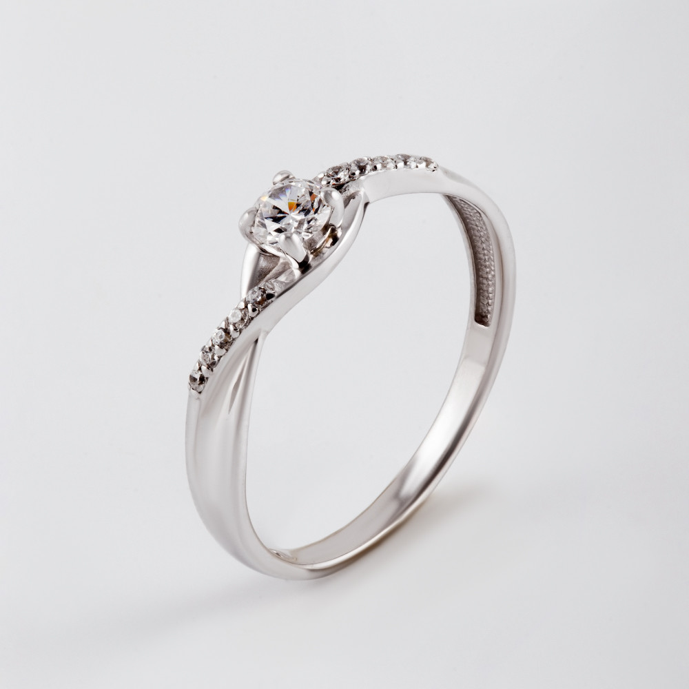 Серебряное кольцо Иллада   со вставками (фианит) 2ИС110653, размеры от 17.5 до 17.5