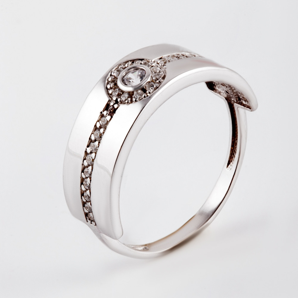 Серебряное кольцо Иллада   со вставками (фианит) 2ИС112021, размеры от 18 до 18