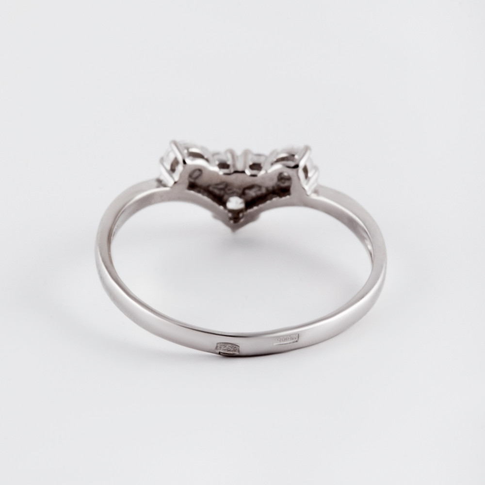Серебряное кольцо Иллада   со вставками (фианит) 2ИС110879, размеры от 17.5 до 18.5