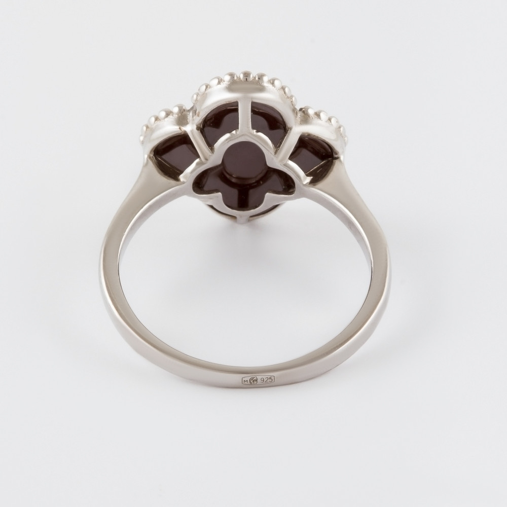 Серебряное кольцо Серебряные крылья  со вставками () СЫ010206БР209, размеры от 18 до 18.5