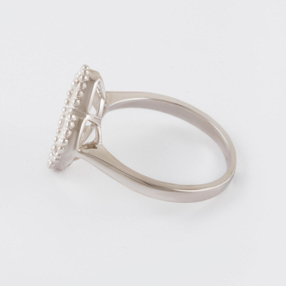 Серебряное кольцо Серебряные крылья  со вставками () СЫ010206А209, размеры от 16.5 до 18