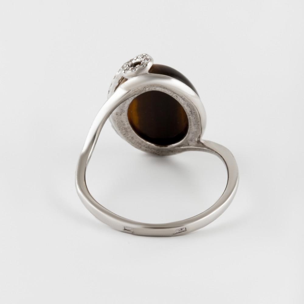 Серебряное кольцо Приволжский ювелир  со вставками (фианит и ) ПЮ251196, размеры от 17.5 до 19.5