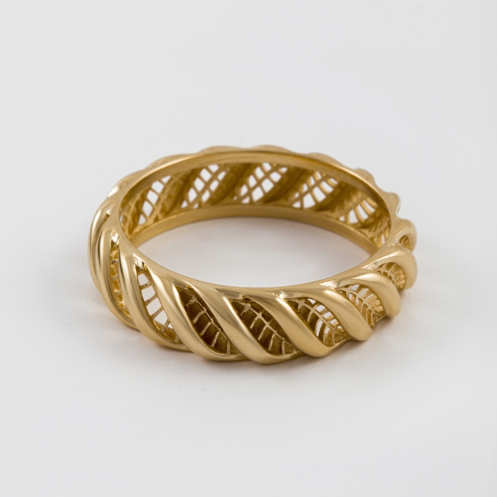 Золотое кольцо Грант из красного золота 585 пробы ГР9355539