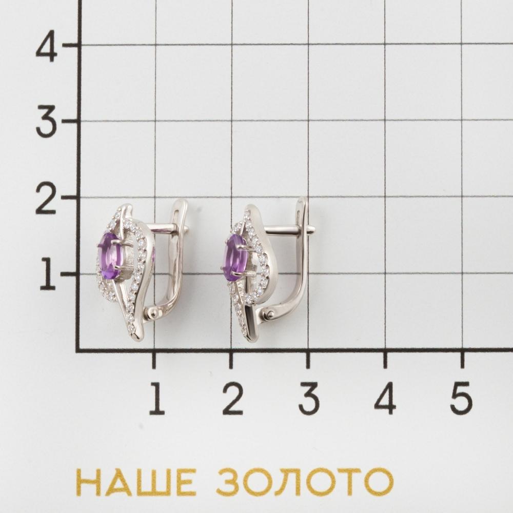 Серебряные серьги Светлов К821-0965-23-07