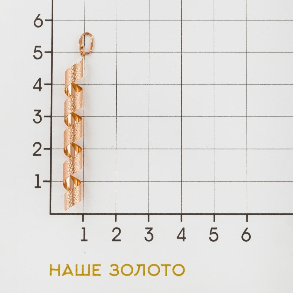 Золотая подвеска Адамас из красного золота 585 пробы АС3404921А5001