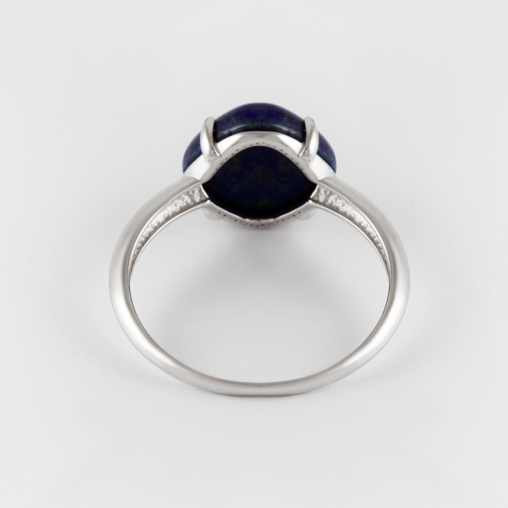 Серебряное кольцо Санис со вставками из полудрагоценных камней (лазурит) СН31-140562, размеры от 17 до 19.5
