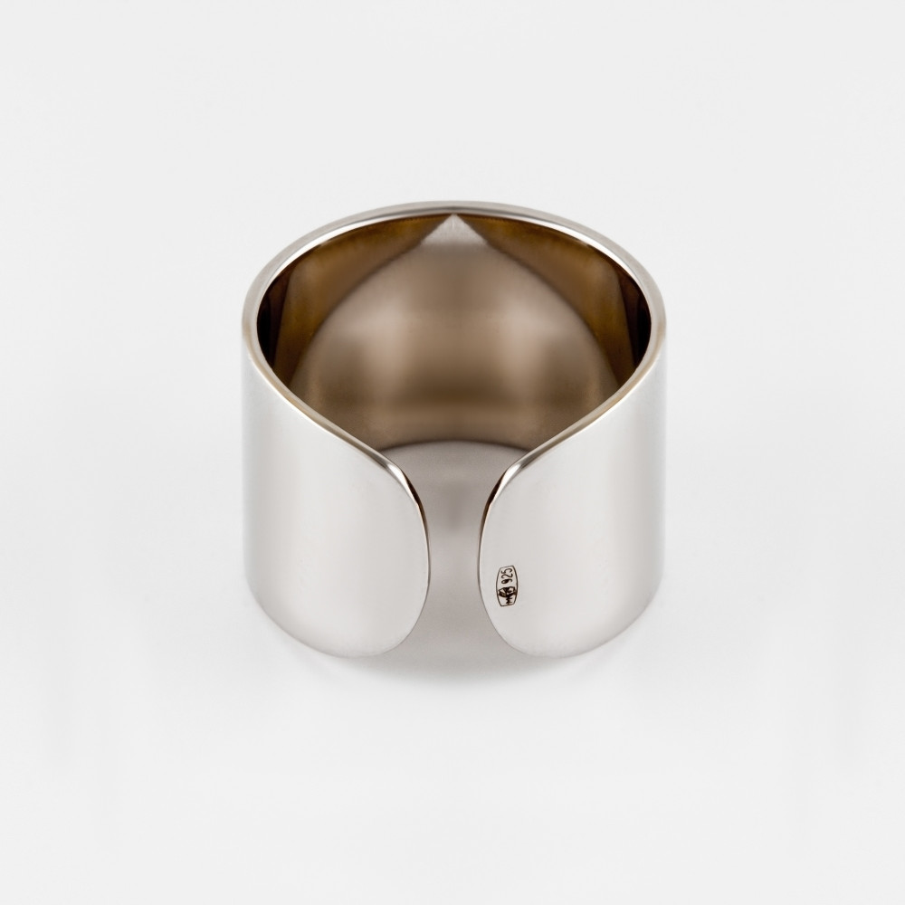 Серебряное кольцо Серебряные крылья  со вставками () СЫ21ИГТВ-В-198, размеры от 17.5 до 18.5